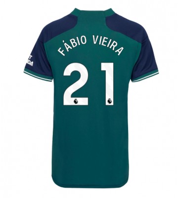 Arsenal Fabio Vieira #21 Tercera Equipación Mujer 2023-24 Manga Corta